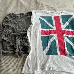 Wild Fox kids shirt and Abercrombie kids shirt both girls.